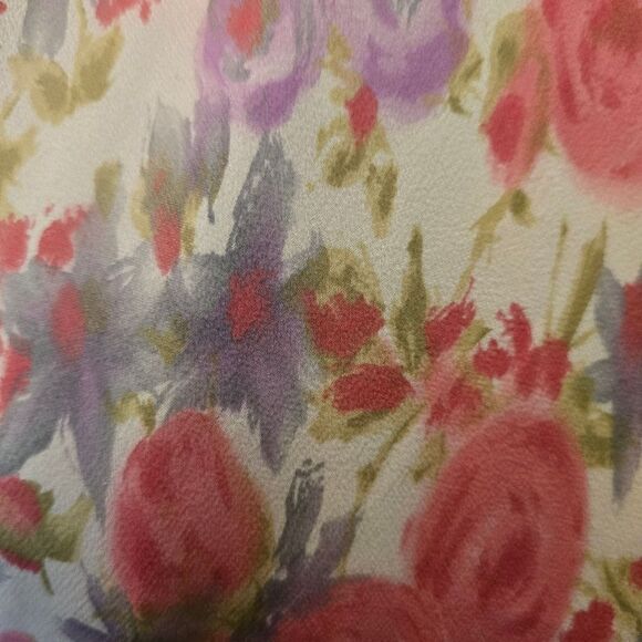 MAGGY LONDON Womens Floral Pink Sleeveless Dress Size 4 100% Silk Y2k  Coquette - Picture 3 of 7